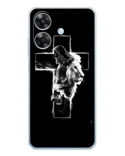 Чехол для Realme Note 60x с картинкой «Сияющий крест Jesus»