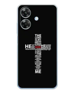 Чехол для Realme Note 60x с картинкой «Текстовый крест»