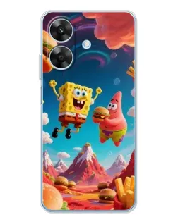 Чехол для Realme Note 60x с картинкой «Космический фастфуд»