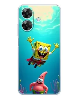 Чехол для Realme Note 60x с картинкой «Спанч Боб под водой» Чехол для Realme Note 60x с картинкой «Спанч Боб под водой»