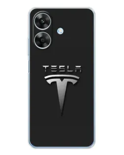 Чохол для Realme Note 60x з картинкою «Сталевий логотип Tesla» Чохол для Realme Note 60x з картинкою «Сталевий логотип Tesla»