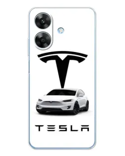 Чохол для Realme Note 60x з картинкою «Tesla White Style» Чохол для Realme Note 60x з картинкою «Tesla White Style»
