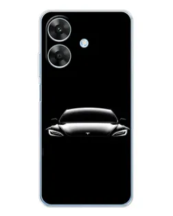 Чохол для Realme Note 60x з картинкою «Фари Tesla Night» Чохол для Realme Note 60x з картинкою «Фари Tesla Night»