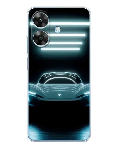 Чохол для Realme Note 60x з картинкою «Tesla в неоні» Чохол для Realme Note 60x з картинкою «Tesla в неоні»