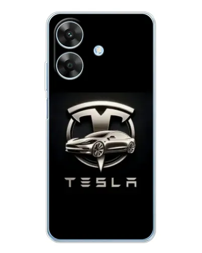 Чохол для Realme Note 60x з картинкою «Tesla — срібне авто» Чохол для Realme Note 60x з картинкою «Tesla — срібне авто»
