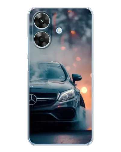 Чехол для Realme Note 60x с картинкой «Mercedes — ночной город»