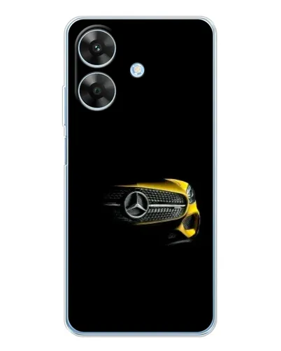 Чехол для Realme Note 60x с картинкой «Mercedes — ретро стиль»