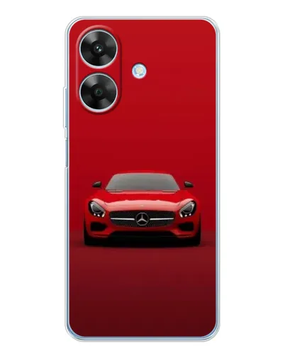 Чехол для Realme Note 60x с картинкой «Красный Mercedes AMG»