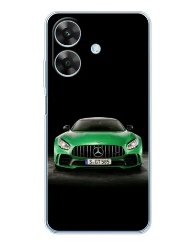 Чехол для Realme Note 60x с картинкой «Mercedes — неоновый лого»