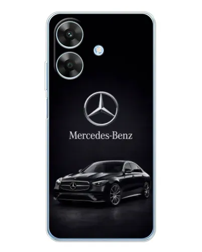 Чехол для Realme Note 60x с картинкой «Mercedes — решетка радиатора»