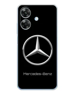 Чехол для Realme Note 60x с картинкой «Mercedes Silver Logo»