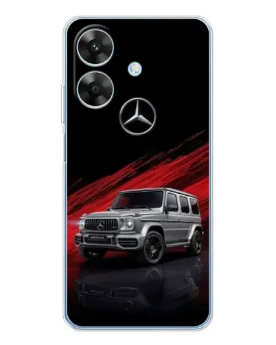 Чехол для Realme Note 60x с картинкой «Mercedes G-Class красный»