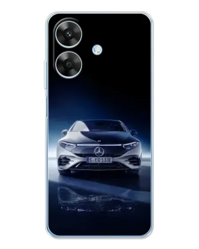 Чехол для Realme Note 60x с картинкой «Ночной Mercedes EQ»