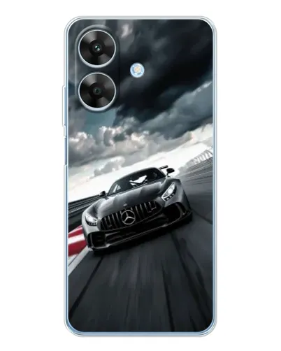 Чехол для Realme Note 60x с картинкой «Гоночный Mercedes AMG»