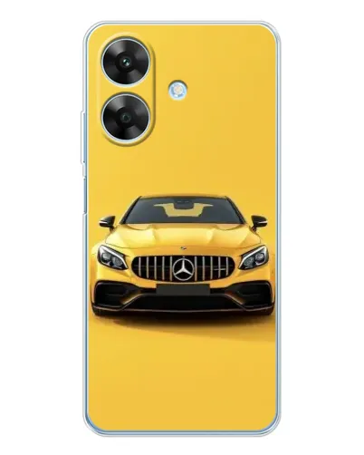 Чехол для Realme Note 60x с картинкой «Желтый Mercedes GT»