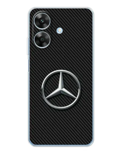 Чехол для Realme Note 60x с картинкой «Карбоновый Mercedes стиль» Чехол для Realme Note 60x с картинкой «Карбоновый Mercedes стиль»