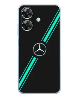 Чехол для Realme Note 60x с картинкой «Спортивные линии Mercedes»