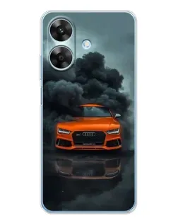 Чохол для Realme Note 60x з картинкою «Audi у хмарах диму»