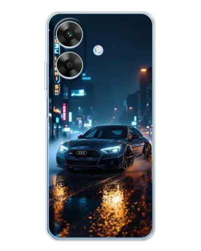 Чохол для Realme Note 60x з картинкою «Нічне місто та Audi» Чохол для Realme Note 60x з картинкою «Нічне місто та Audi»
