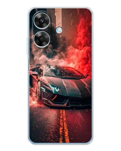 Чехол для Realme Note 60x с картинкой «Lamborghini красный дым» Чехол для Realme Note 60x с картинкой «Lamborghini красный дым»