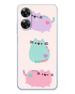 Чехол для Realme Note 60x с картинкой «Pusheen трио» Чехол для Realme Note 60x с картинкой «Pusheen трио»