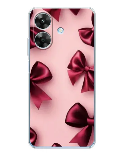 Чехол для Realme Note 60x с картинкой «Бордовый атлас»