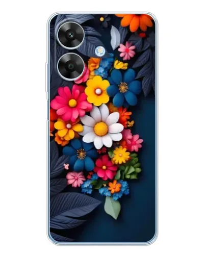 Чехол для Realme Note 60x с картинкой «Цветочная феерия»