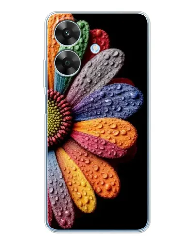 Чехол для Realme Note 60x с картинкой «Радужный цветок»