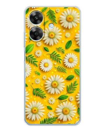 Чехол для Realme Note 60x с картинкой «Ромашковое солнце»