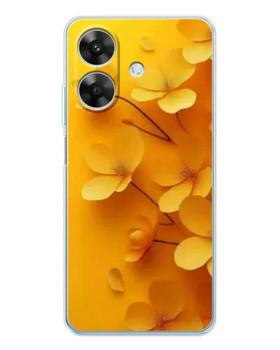 Чехол для Realme Note 60x с картинкой «Золотые лепестки»