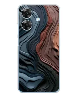 Чехол для Realme Note 60x с картинкой «Цветные волны каньона»