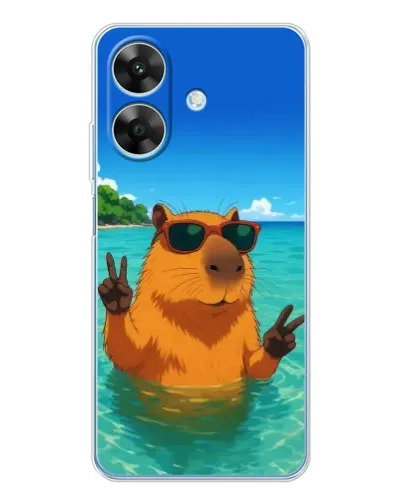 Чохол для Realme Note 60x з картинкою «Морська капібара»