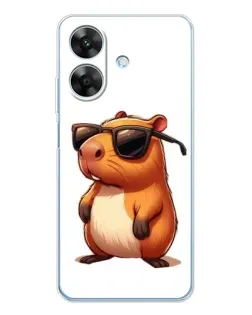 Чохол для Realme Note 60x з картинкою «Капібара в окулярах»
