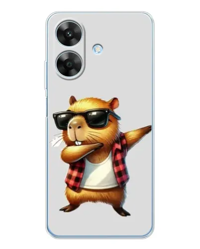 Чохол для Realme Note 60x з картинкою «Капібара репер даб»