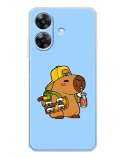 Чохол для Realme Note 60x з картинкою «Капібара на скейті»