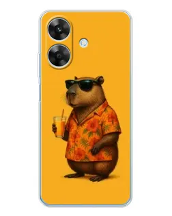 Чохол для Realme Note 60x з картинкою «Капібара на відпочинку»