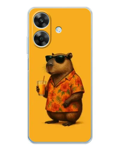 Чохол для Realme Note 60x з картинкою «Капібара на відпочинку»