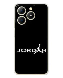 Чехол для Realme Note 70 с картинкой «Jordan White Logo» Чехол для Realme Note 70 с картинкой «Jordan White Logo»