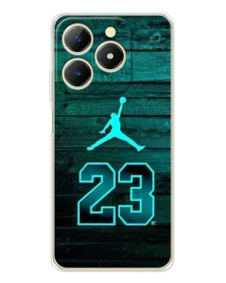 Чехол для Realme Note 70 с картинкой «Jordan Cyan 23» Чехол для Realme Note 70 с картинкой «Jordan Cyan 23»