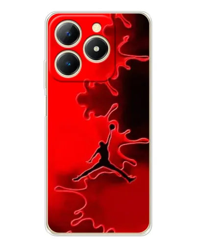 Чехол для Realme Note 70 с картинкой «Jordan Red Smoke»