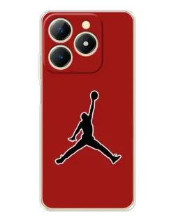 Чехол для Realme Note 70 с картинкой «Jordan Red Back» Чехол для Realme Note 70 с картинкой «Jordan Red Back»