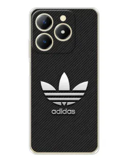 Чехол для Realme Note 70 с картинкой «Adidas Карбоновая текстура»