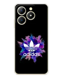 Чехол для Realme Note 70 с картинкой «Взрыв красок Adidas»