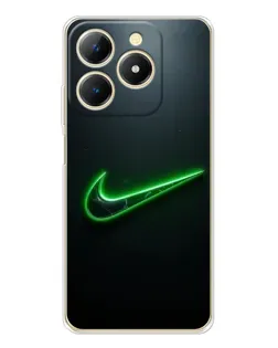 Чехол для Realme Note 70 с картинкой «Неоновый контур Nike»