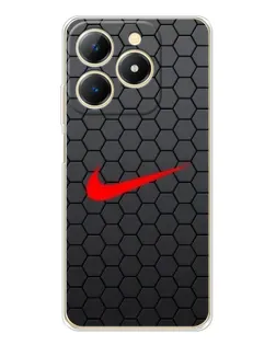 Чехол для Realme Note 70 с картинкой «Nike — карбоновая сетка»