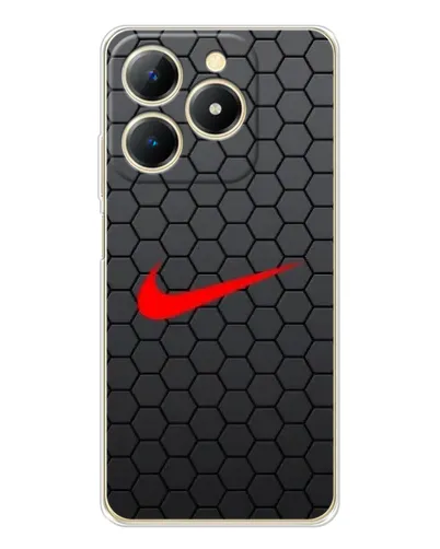 Чехол для Realme Note 70 с картинкой «Nike — карбоновая сетка»