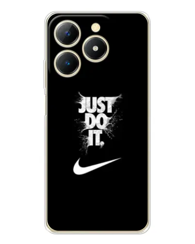 Чехол для Realme Note 70 с картинкой «Текстовый принт Nike»