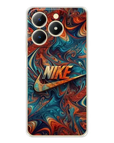 Чехол для Realme Note 70 с картинкой «Nike в абстракции»