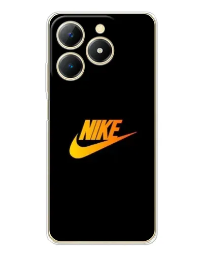 Чехол для Realme Note 70 с картинкой «Золотой логотип Nike»