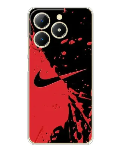 Чехол для Realme Note 70 с картинкой «Красные брызги Nike» Чехол для Realme Note 70 с картинкой «Красные брызги Nike»